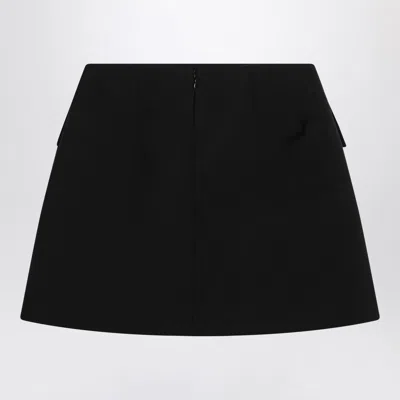 Alexander Mcqueen Alexander Mc Queen Wool Mini Skirt In Black