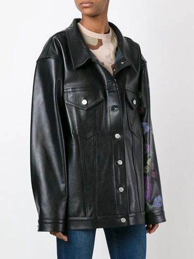 Shop Alyx Oversized Leather Jacket