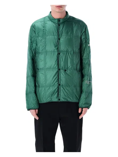 Moncler Genius Men Jayel Jacket Recycled Matt Longue Saison With Quilting Fragment In Green