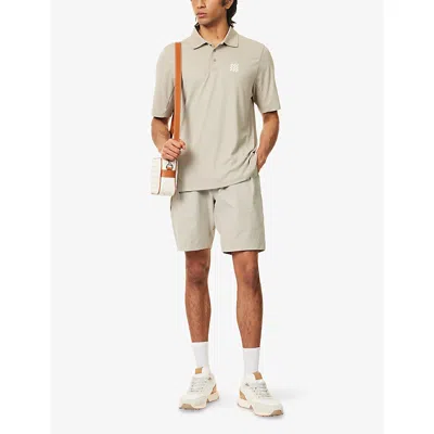 Manors Mens Greenskeeper Multi-pockets Stretch-woven Shorts Sand