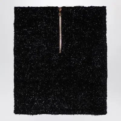 Balmain Viscose Blend Miniskirt In Black