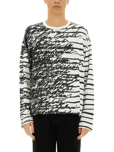 Balmain Love Letter T-shirt In Multi