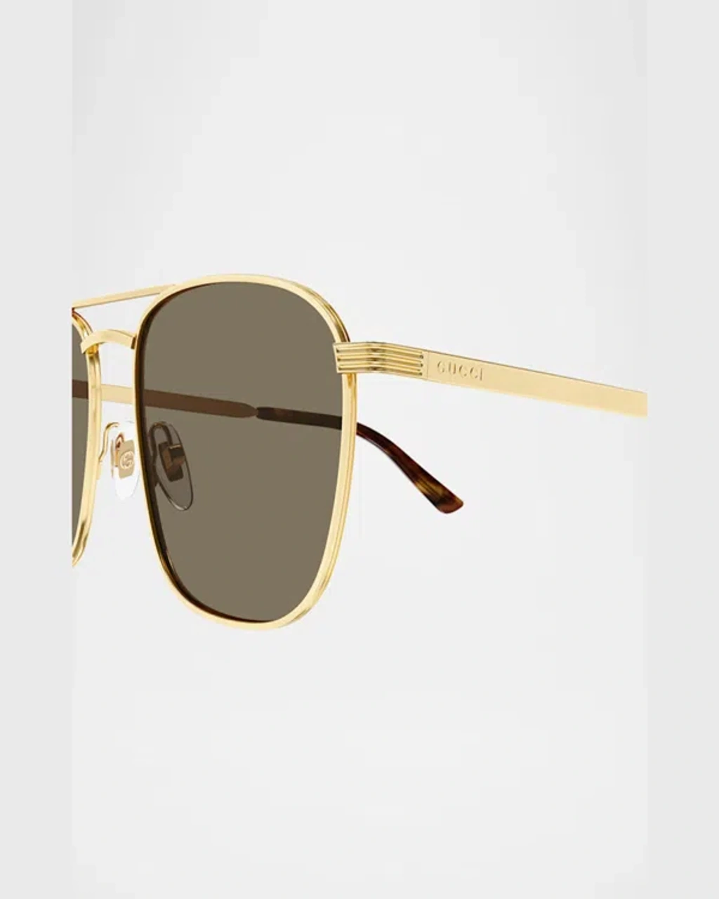 Gucci GG1881S-002 Gold Aviator Men’s Sunglasses Gucci Gg1881s Men Gold Squared Sunglasses – Otticanet main image 3