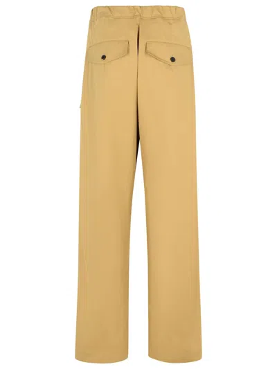 Dries Van Noten Wide Leg Trousers Pannoch In Cream
