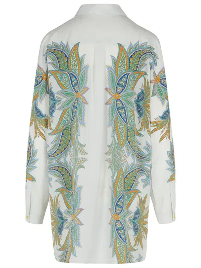 Etro Paisley Print Button-up Silk Shirt In Multicolor