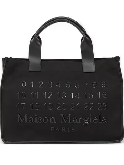 Maison Margiela Cabas Shopping Bag Small Unisex Black In Black