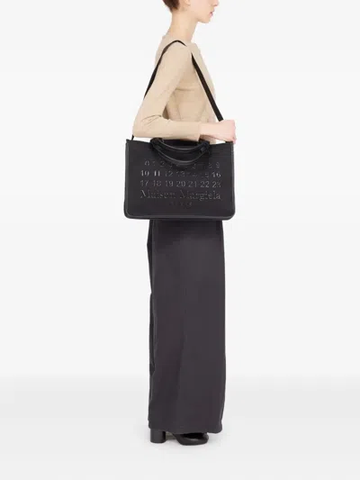 Maison Margiela Cabas Shopping Bag Small Unisex Black In Black