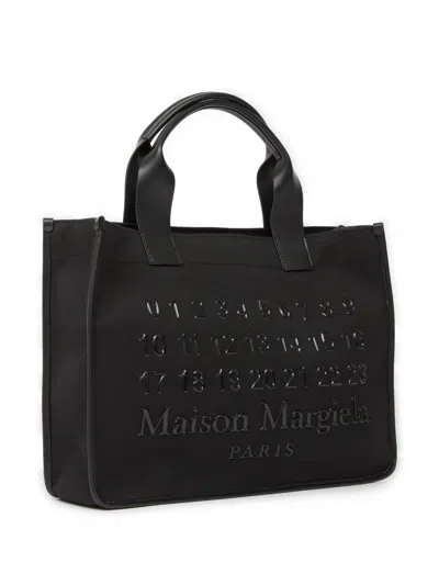 Maison Margiela Cabas Shopping Bag Small Unisex Black In Black