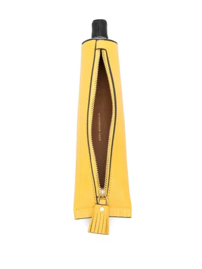 Anya Hindmarch Uhu Pencil Case In Yellow