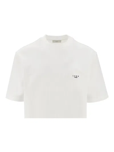 1989 Studio Logo-embroidered T-shirt In White