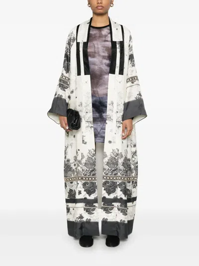 Hui Milano Fava Kimono In Multicolour