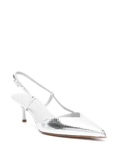 Sergio Levantesi 60mm Carlotta Sandals In Silver