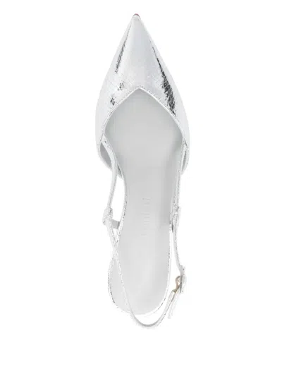 Sergio Levantesi 60mm Carlotta Sandals In Silver