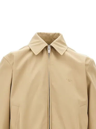 1989 Studio Solid Color Lightweight Jacket With Embroidered Logo In Neutrals