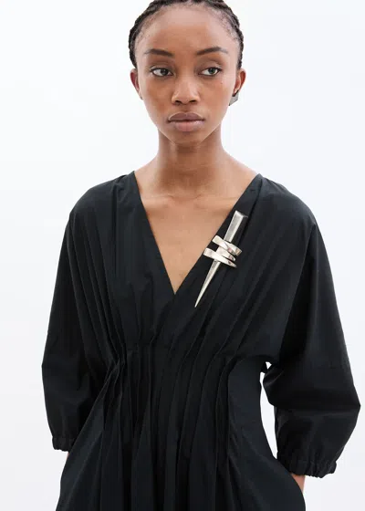 Malo Abito In Cotone In Black