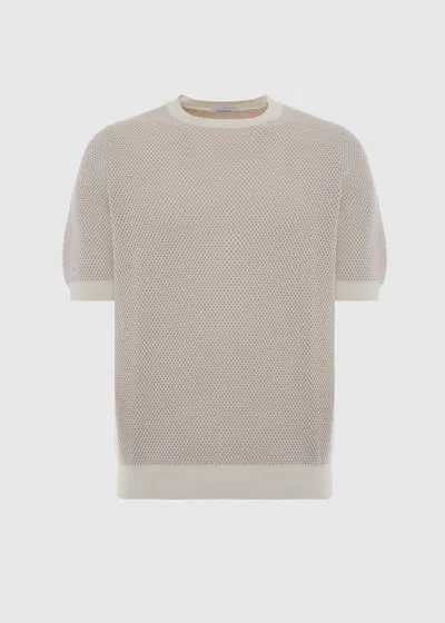 Malo Maglia Girocollo In Seta E Cotone