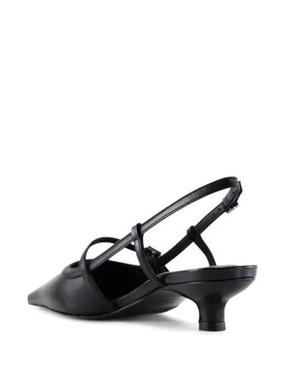 Notabene Elenne Pointed-toe Kitten-heel Pumps In Black