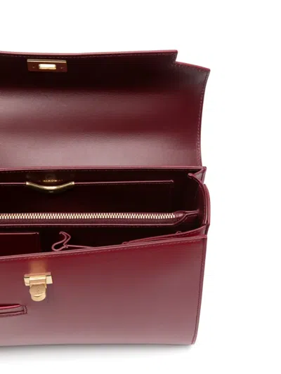 Anya Hindmarch Mortimer Shiny Leather Top-handle Bag In Red