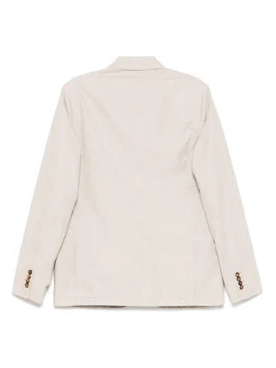 Michael Kors Poplin Blazer In Neutrals