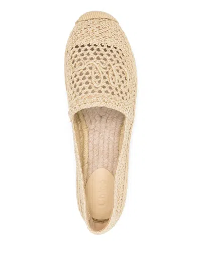 Chloé Chloe Women Isla Espadrillas Shoes In Neutral