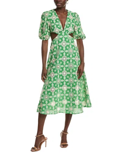 Opt O. P.t Iris Midi Dress In Green