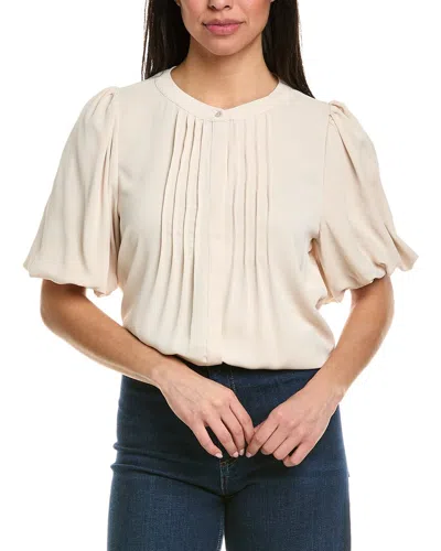 Meiven Pintuck Shirt In Beige