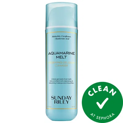 Sunday Riley Aquamarine Melt Cleansing Gel Balm In Transparent