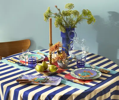 Lisa Corti Floral-print Platter In Lilac