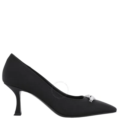 Jimmy Choo Ryker 90 Embellished Satin Pumps In Black