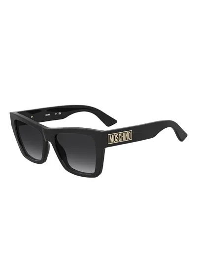 Moschino Eyewear Square Sunglasses In ブラック