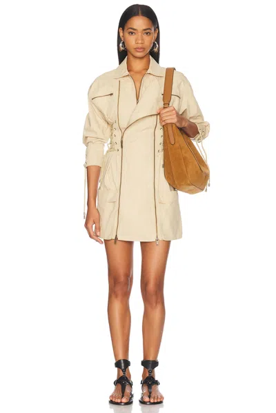 Isabel Marant Izarra Mini Dress In Off-white