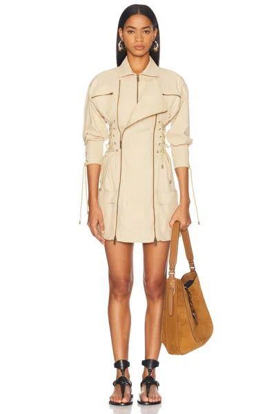 Isabel Marant Izarra Mini Dress In Off-white