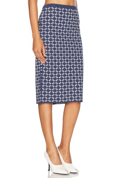Givenchy Jupe En Jacquard Monogramme 72 In Denim Blue