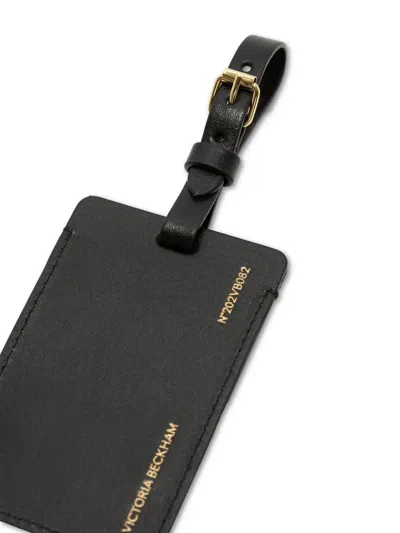 Victoria Beckham Logo Luggage Tag In Black