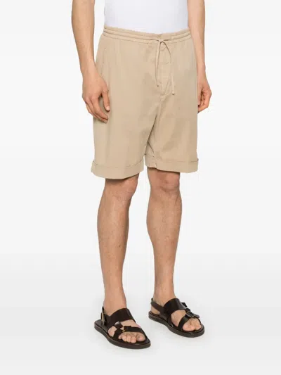 Canali Drawstring Shorts In Neutrals