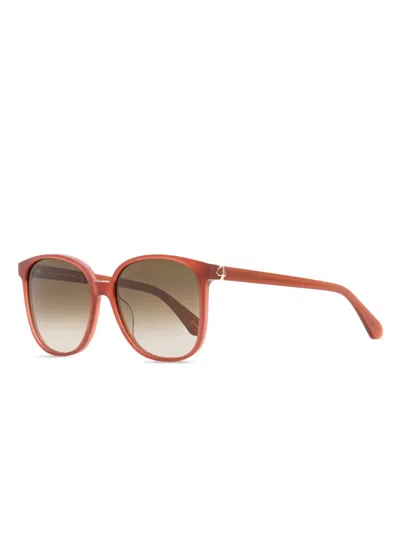 Kate Spade Alianna Sunglasses In Orange