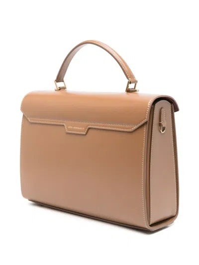 Anya Hindmarch Mortimer Top Handle In Brown