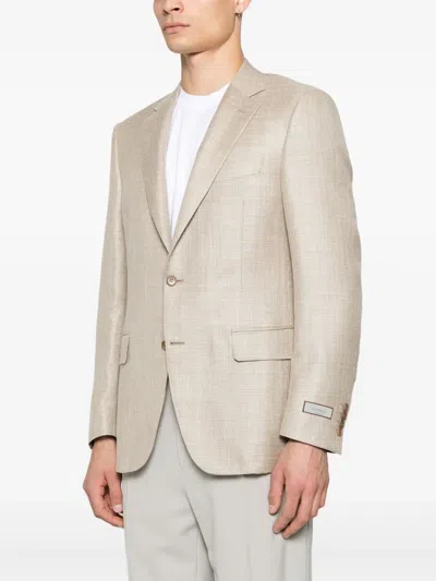 Canali Neutral Jackets In Neutrals