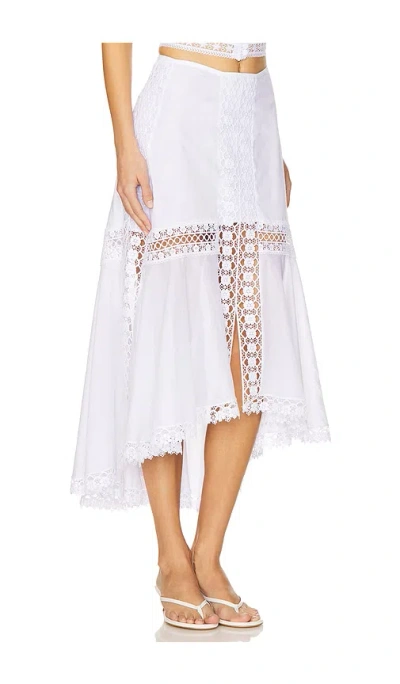 Charo Ruiz Clair Long Skirt In 白色