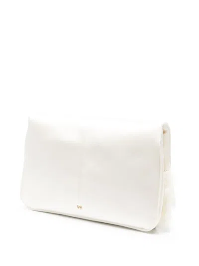 Anya Hindmarch Bow Clutch Bag In White