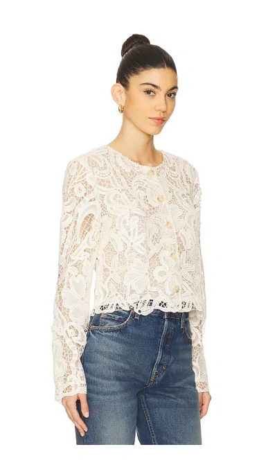 Ulla Johnson Caris Lace Jacket In Pristine In Purple