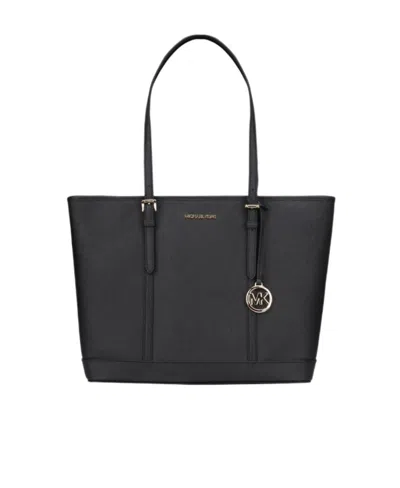 Michael Kors Logo Handbag In Black