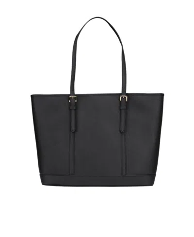 Michael Kors Logo Handbag In Black