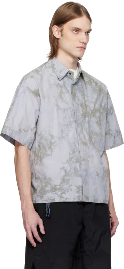 A. A. Spectrum Gray Balair Shirt In Core Grey