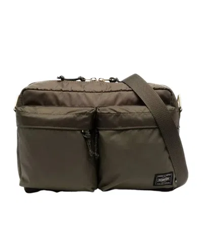 Porter-yoshida & Co Zipper Backpack In Olive Brown