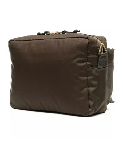 Porter-yoshida & Co Zipper Backpack In Olive Brown