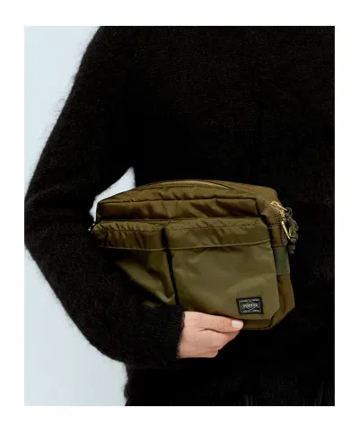 Porter-yoshida & Co Zipper Backpack In Olive Brown