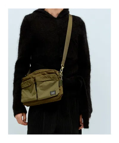 Porter-yoshida & Co Zipper Backpack In Olive Brown