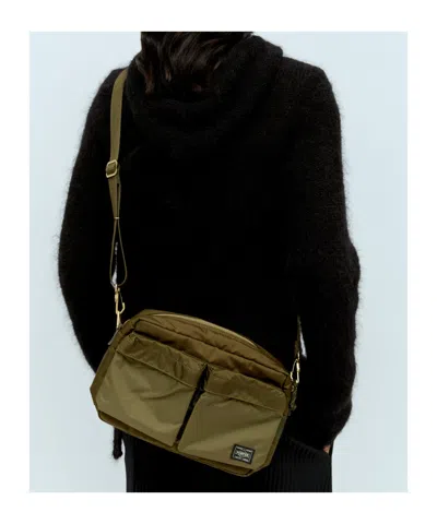 Porter-yoshida & Co Zipper Backpack In Olive Brown