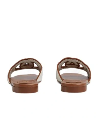 Gucci Gg Interlocking Slide Sandal In Brown